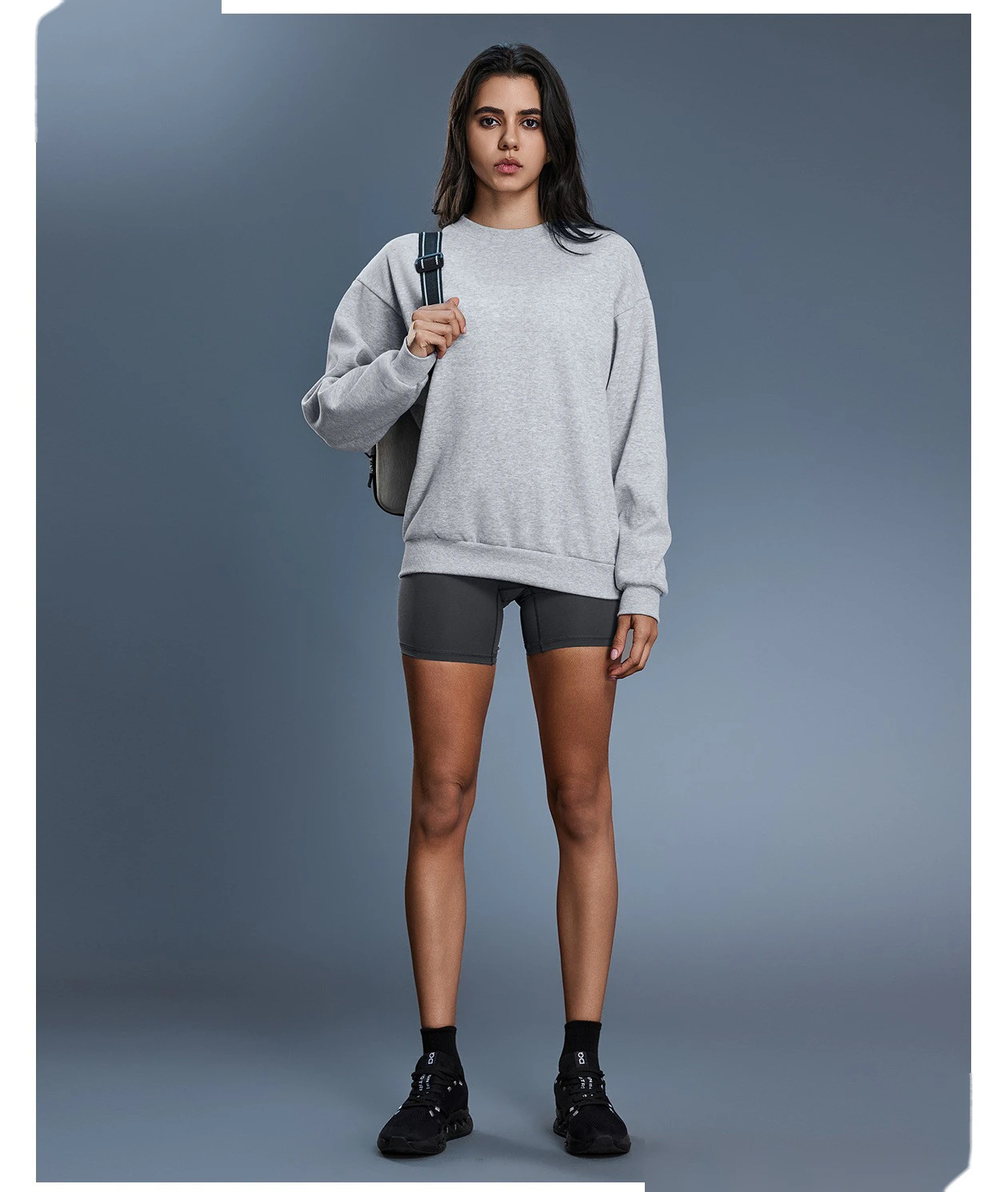 Custom Winter Warm Fleece Crew Neck Sweatshirt for Women - Loose Casual Versatile Long-Sleeve Pullover detail