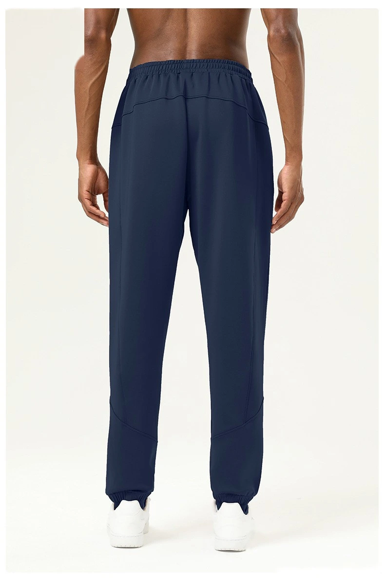 Customized leisure sports pants men's thick warm loose fitness running training leg pants detail