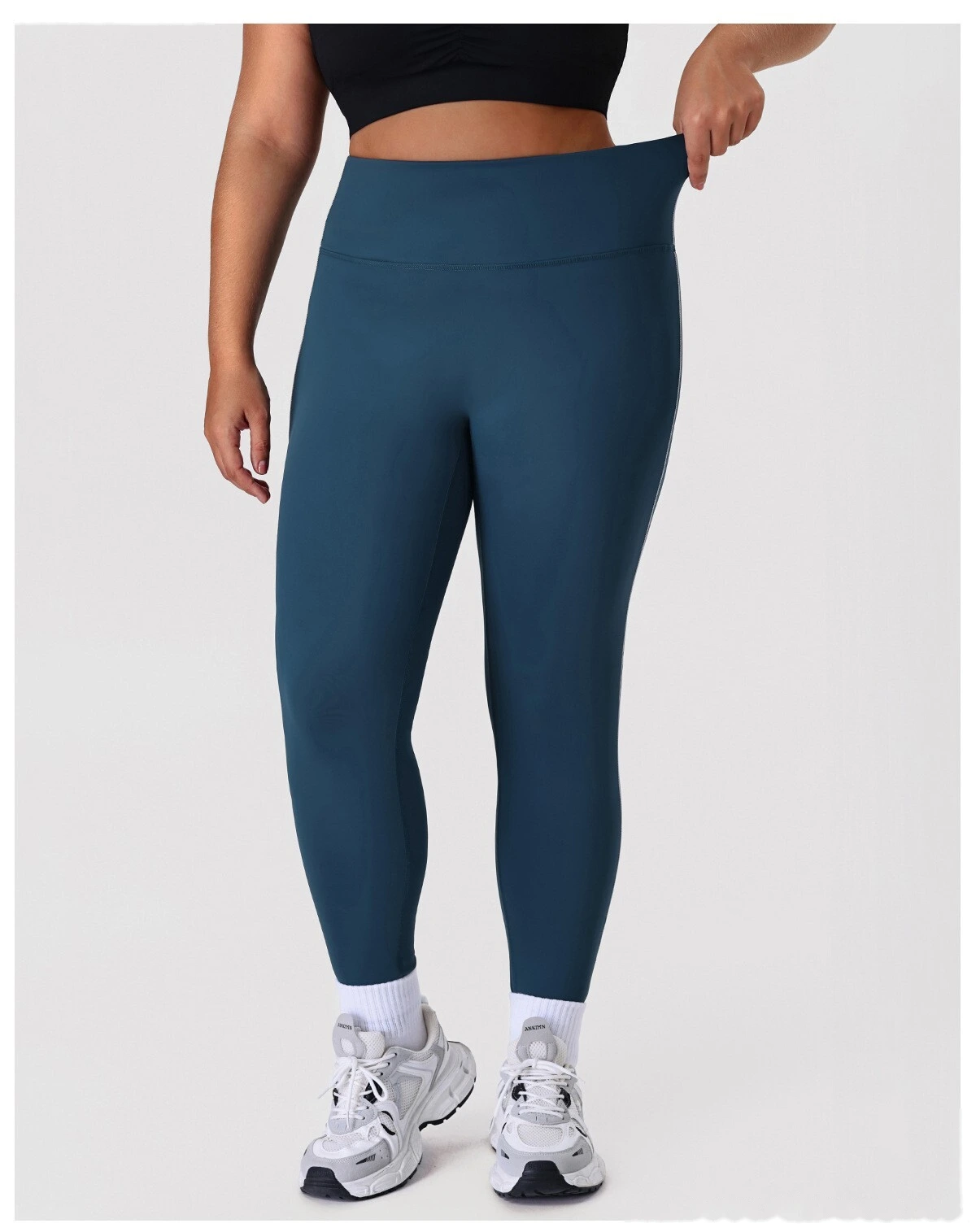 Custom Plus Size Yoga Pants Set - High-Elastic Tight Slimming Running Fitness Leggings & Activewear detail