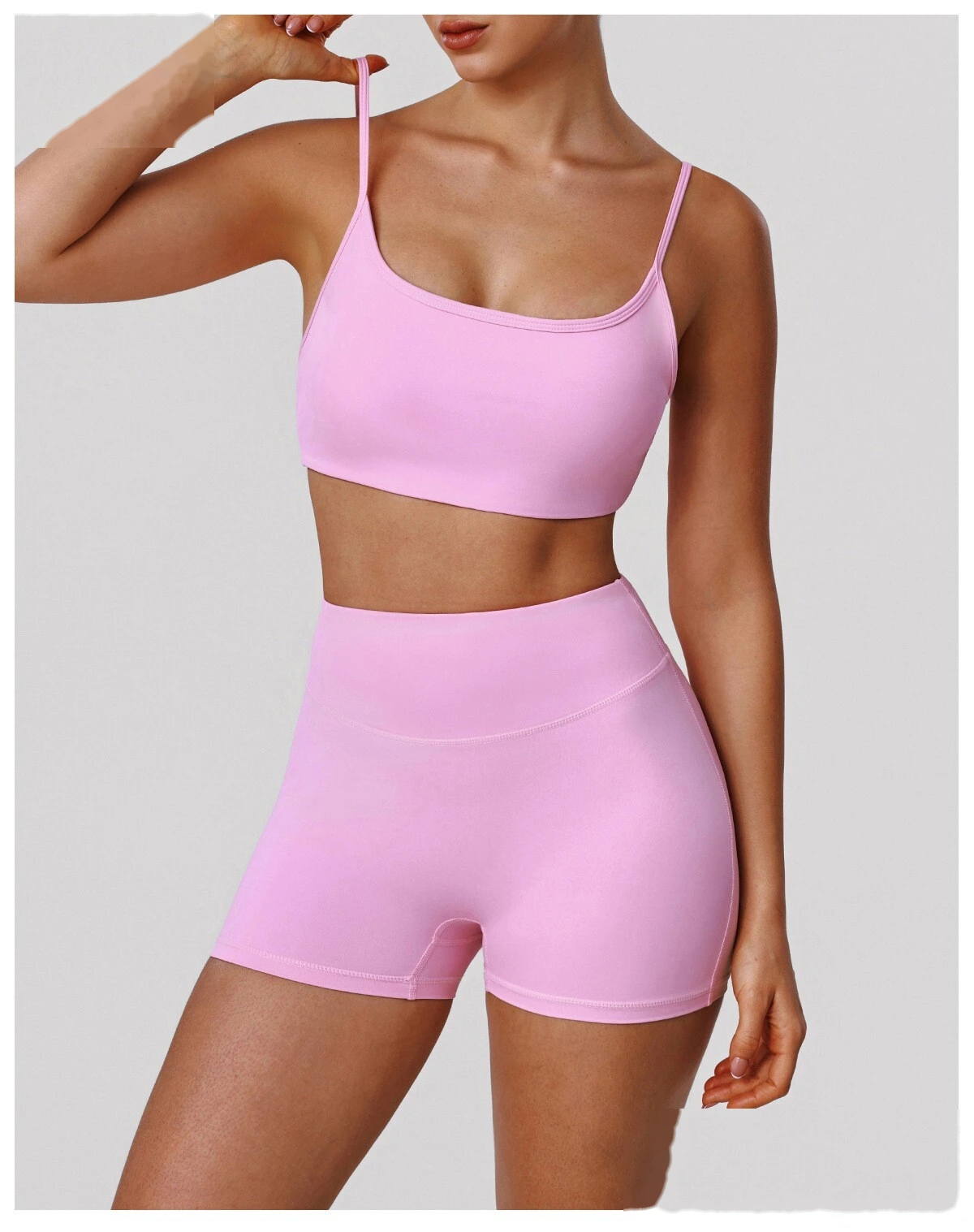 Custom Tight Yoga Bra - Women’s Thin-Strap Sexy Back Push-Up High-Elastic Fitness Sports Top detail