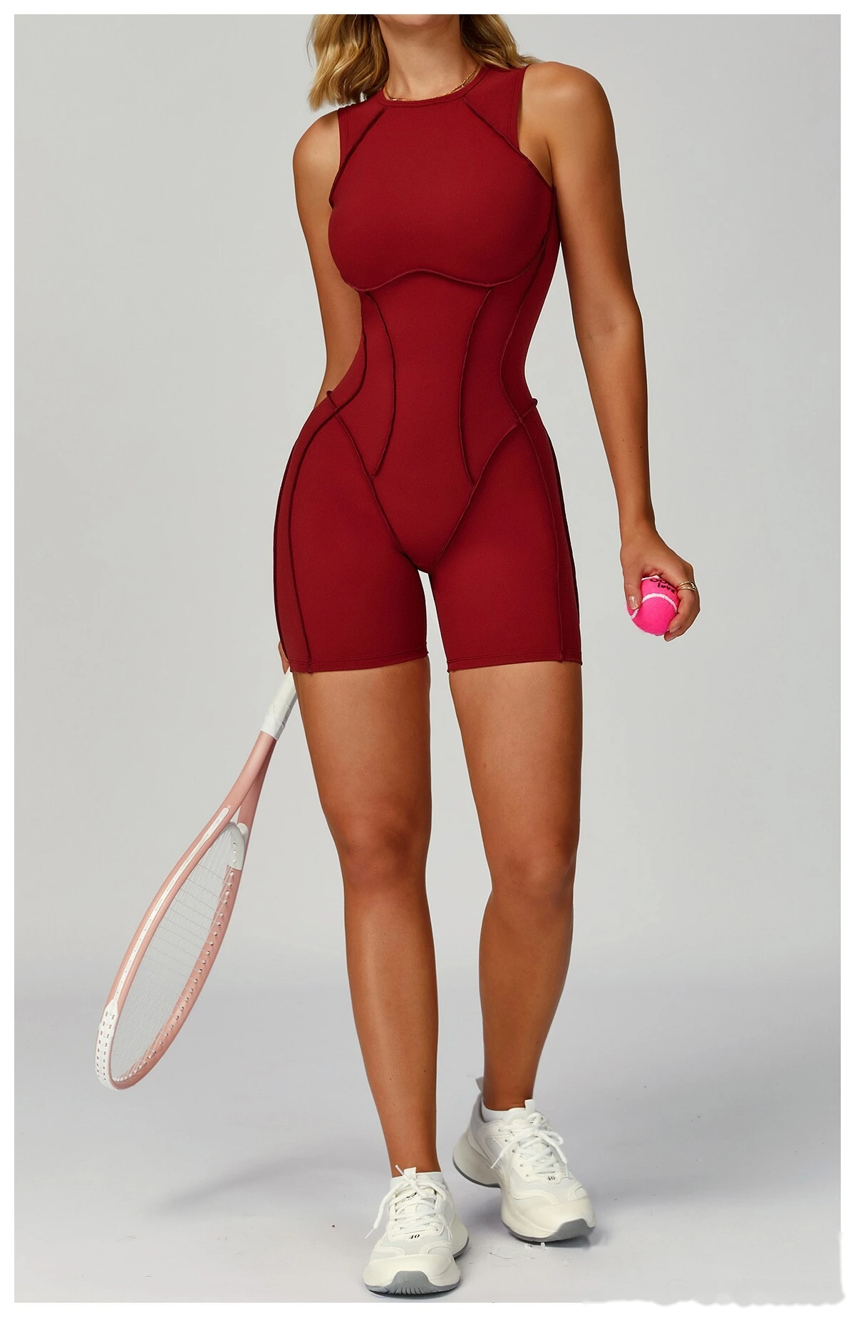 Customized one-piece yoga clothes with beautiful back fashion one-piece women's running fitness clothes detail