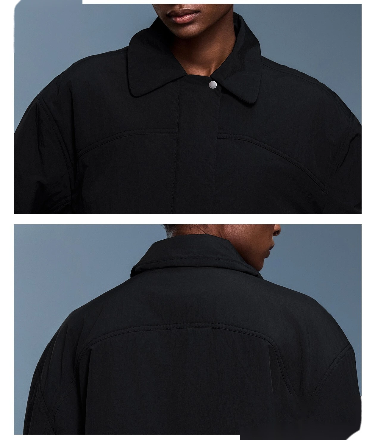 Customize casual cotton-padded jacket women's waterproof and warm light cotton-padded coat in autumn and winter. detail