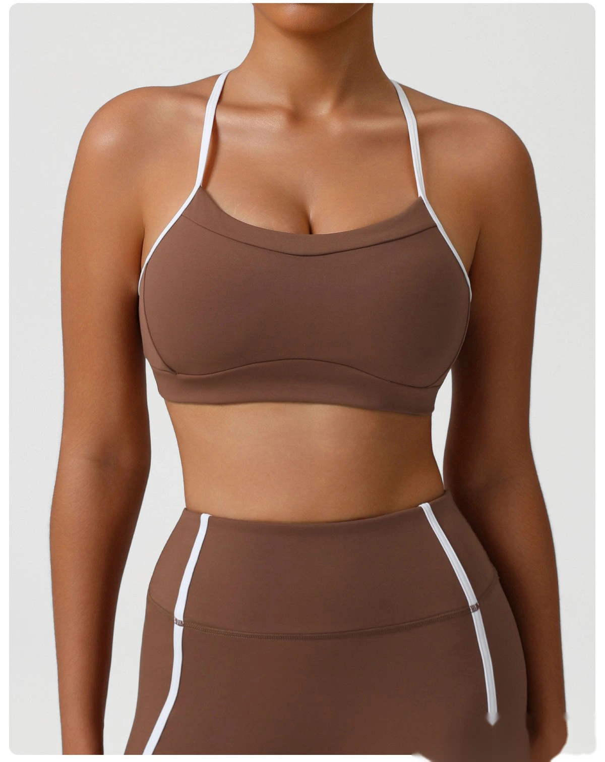 Custom-made Naked feeling quick-drying sports bra gathered back running fitness yoga bra detail