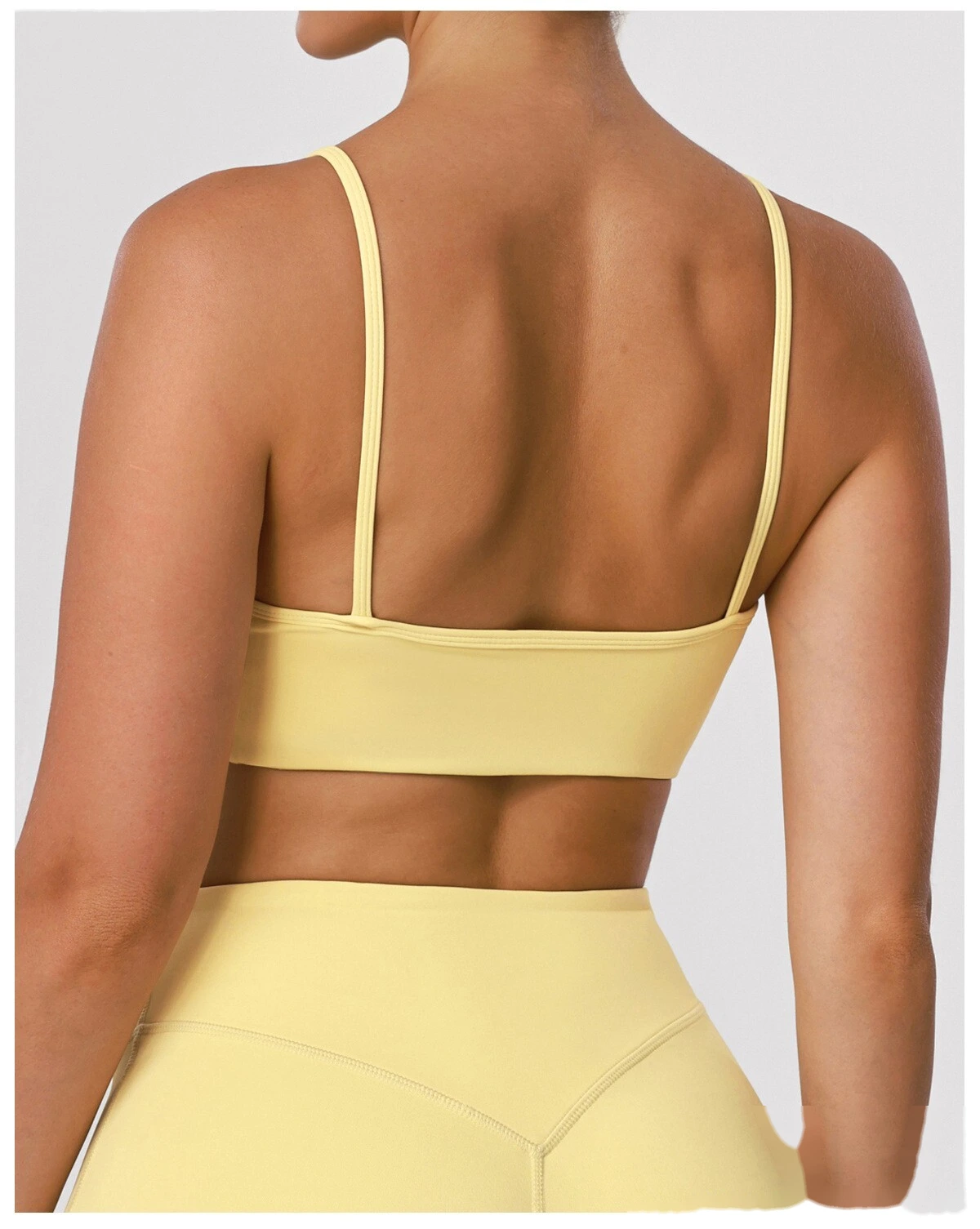 Custom Tight Yoga Bra - Women’s Thin-Strap Sexy Back Push-Up High-Elastic Fitness Sports Top detail