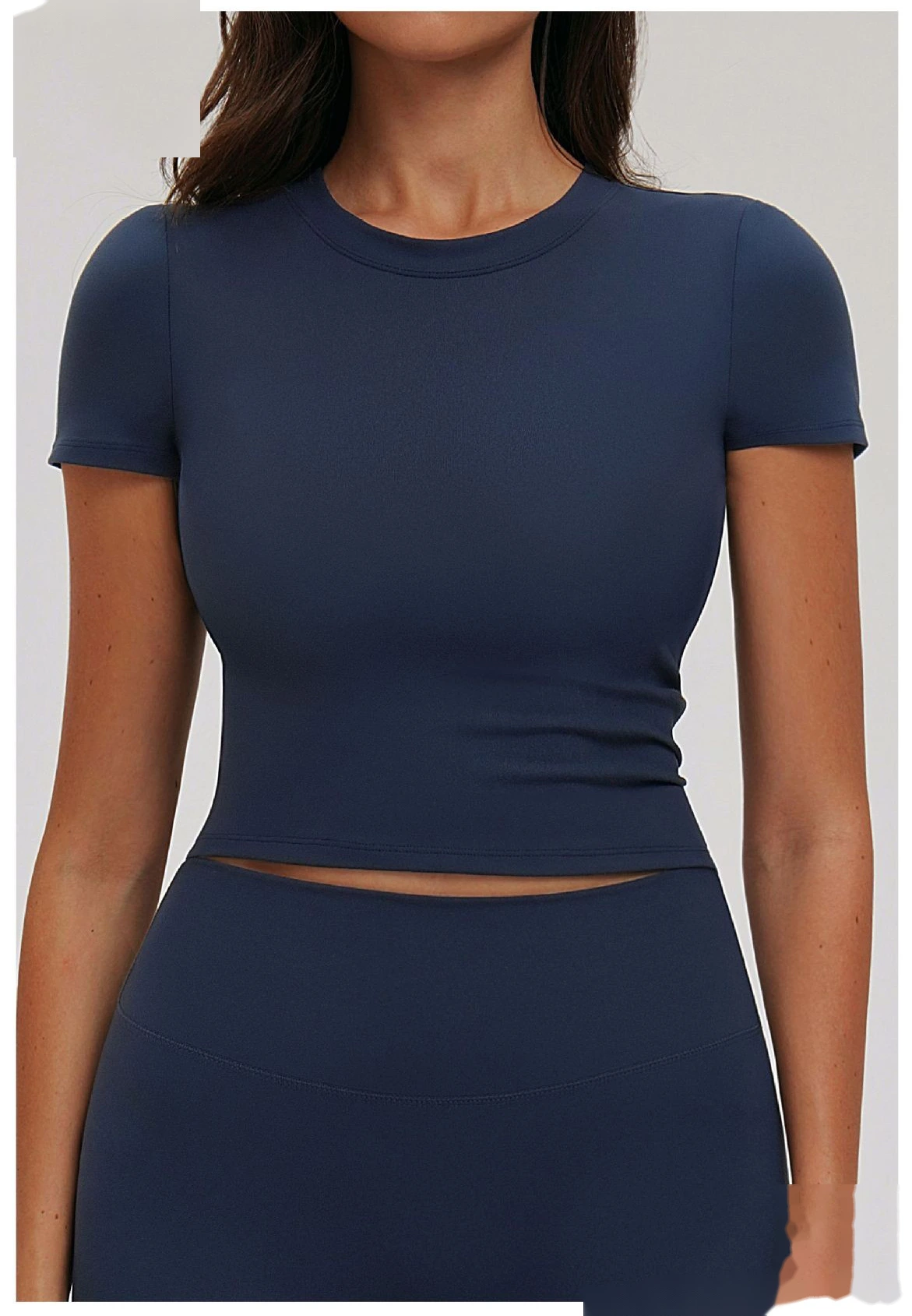 Custom Spring Yoga T-Shirt - Women's Slim Fit Short Sleeve Workout Top for Gym Running Outdoor detail