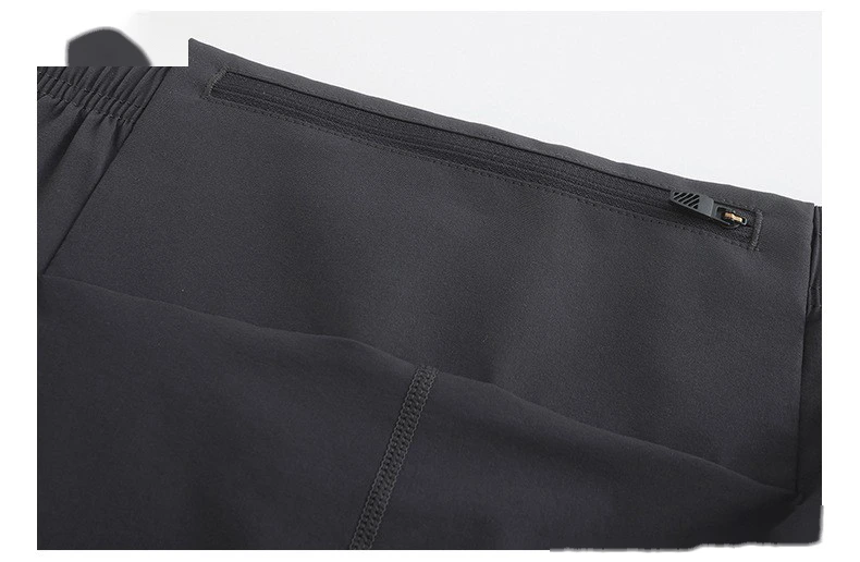 Customized nylon woven men's multi-pocket and multi-functional outdoor running quick-drying pants detail