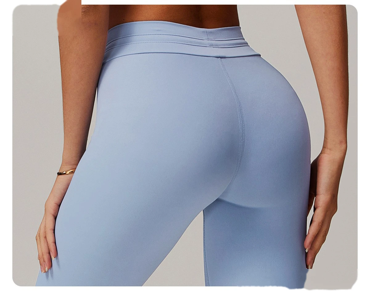 abdomen-lifting and hip-lifting fitness pants, and running pants with beautiful buttocks outside. detail