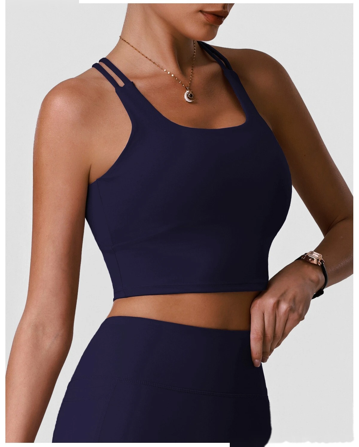 Women’s Beauty Back Shockproof Sports Bra with Pads Custom Fitness Gym Workout Running Underwear detail