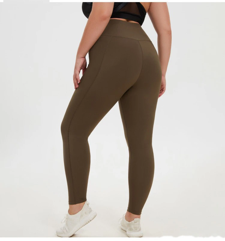 Customized plus-size fitness yoga pants for women running tight yoga pants detail