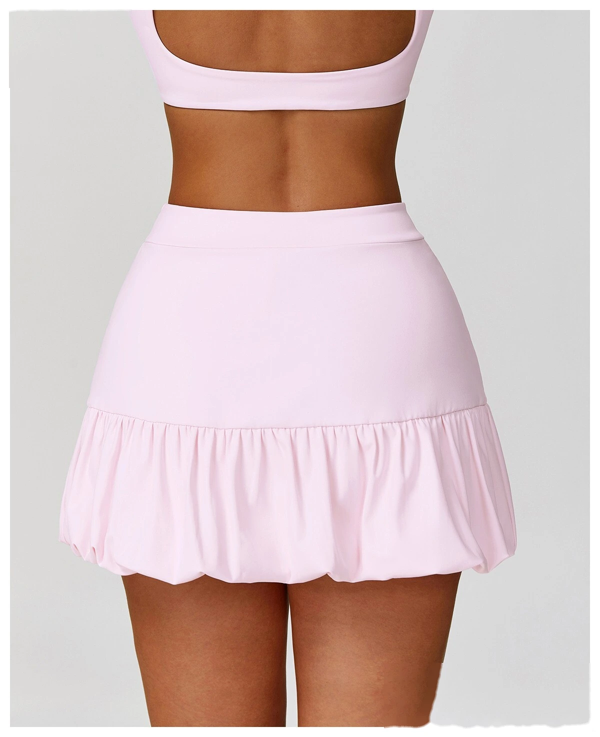 Fake two-piece short skirt Quick-drying breathable anti-exposure tennis skirt Leisure fitness running skirt detail