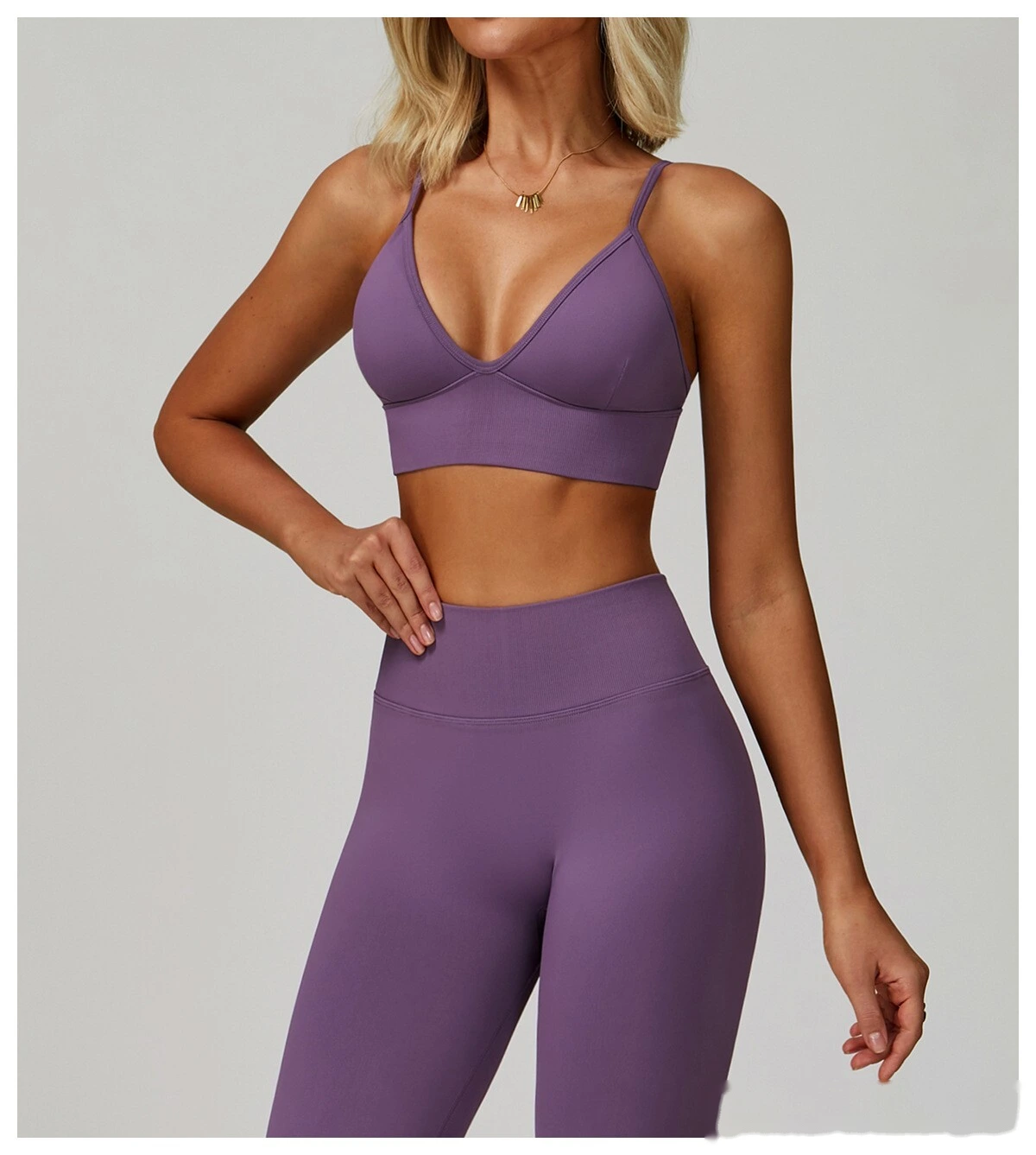 Custom-made yoga bra with beautiful back and quick-drying sports coat and running fitness yoga clothes. detail