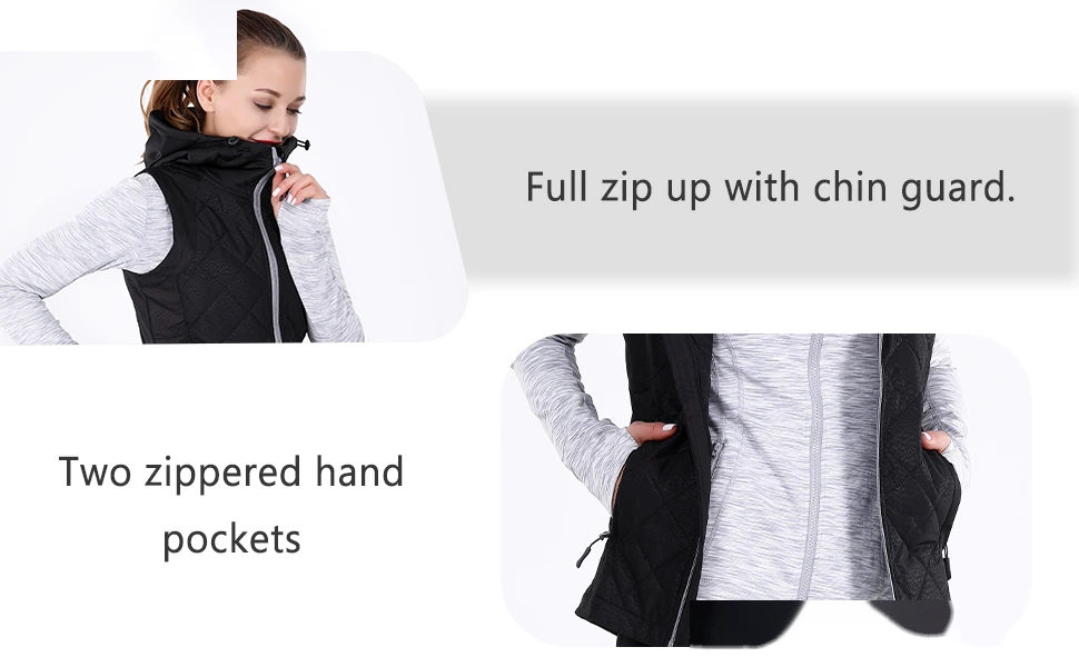Thin hooded fashion vest women wear fashion Joker vest in autumn and winter. detail