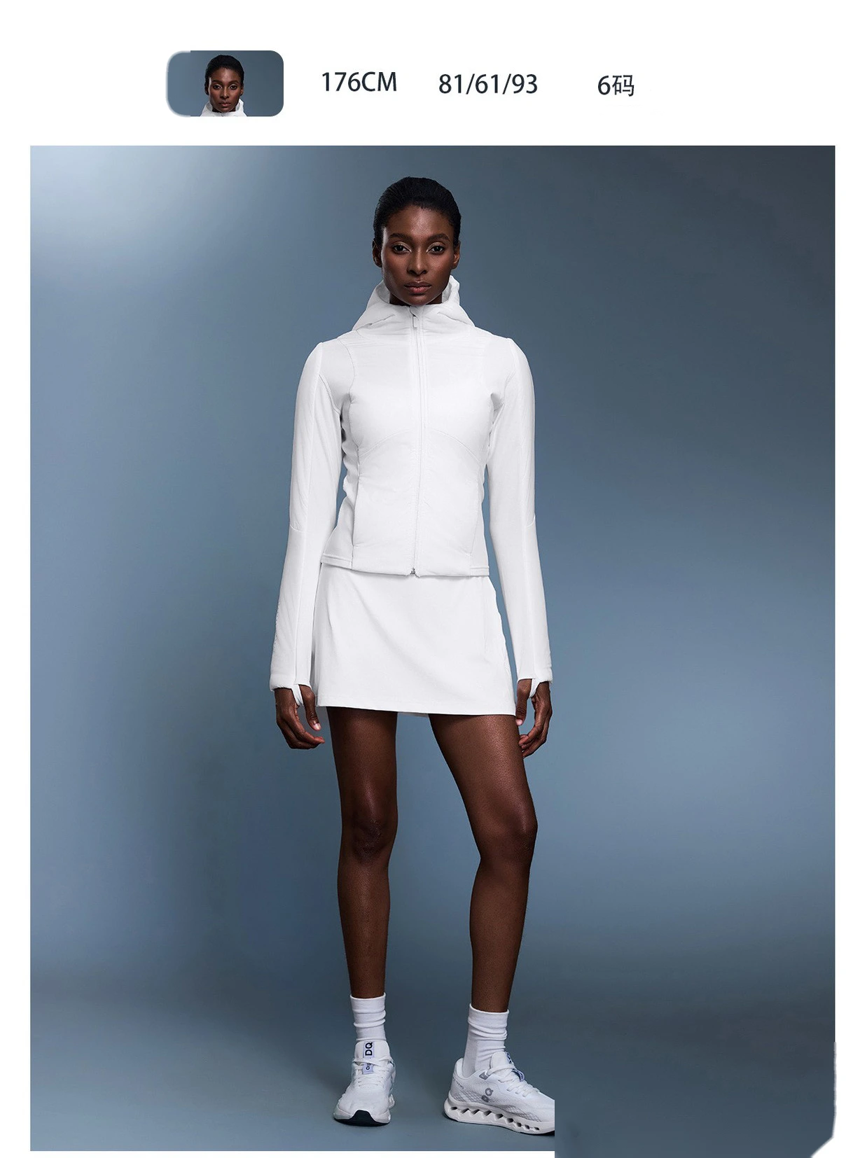 Customized autumn and winter ladies' thin cotton-padded clothes slim and slim plus cashmere cardigan sports hooded coat detail