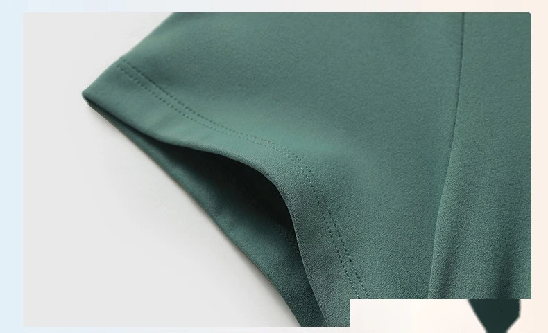 Customized folding movement short-sleeved slim slimming short yoga top woman detail