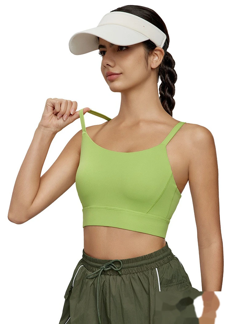 Customized sports bra women's shockproof sexy beauty back breathable fitness yoga bra with chest pad. - allni detail