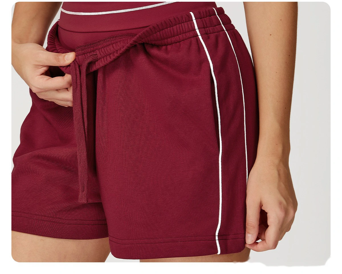 Customized contrast sports shorts, high waist, loose pocket pants, outdoor leisure and comfortable shorts. - allni detail