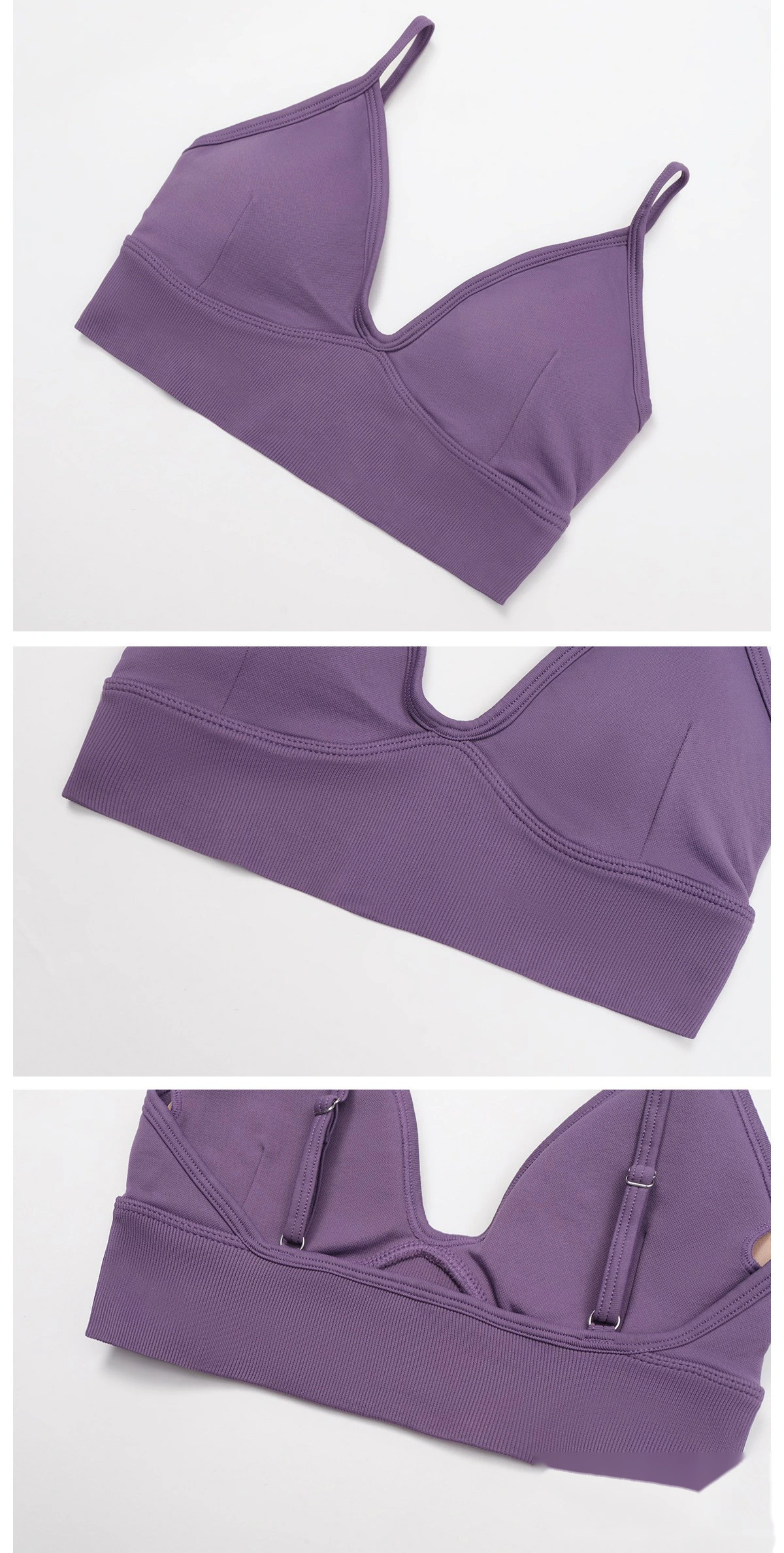 Custom-made yoga bra with beautiful back and quick-drying sports coat and running fitness yoga clothes. detail