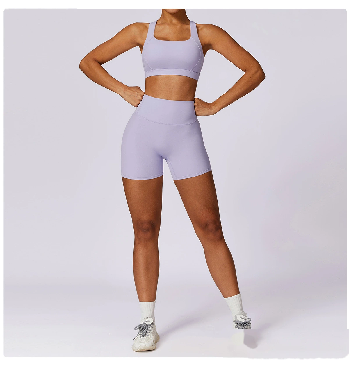 Custom tight yoga vest sports bra high-intensity Pilates running outdoor fitness clothes women - allni detail