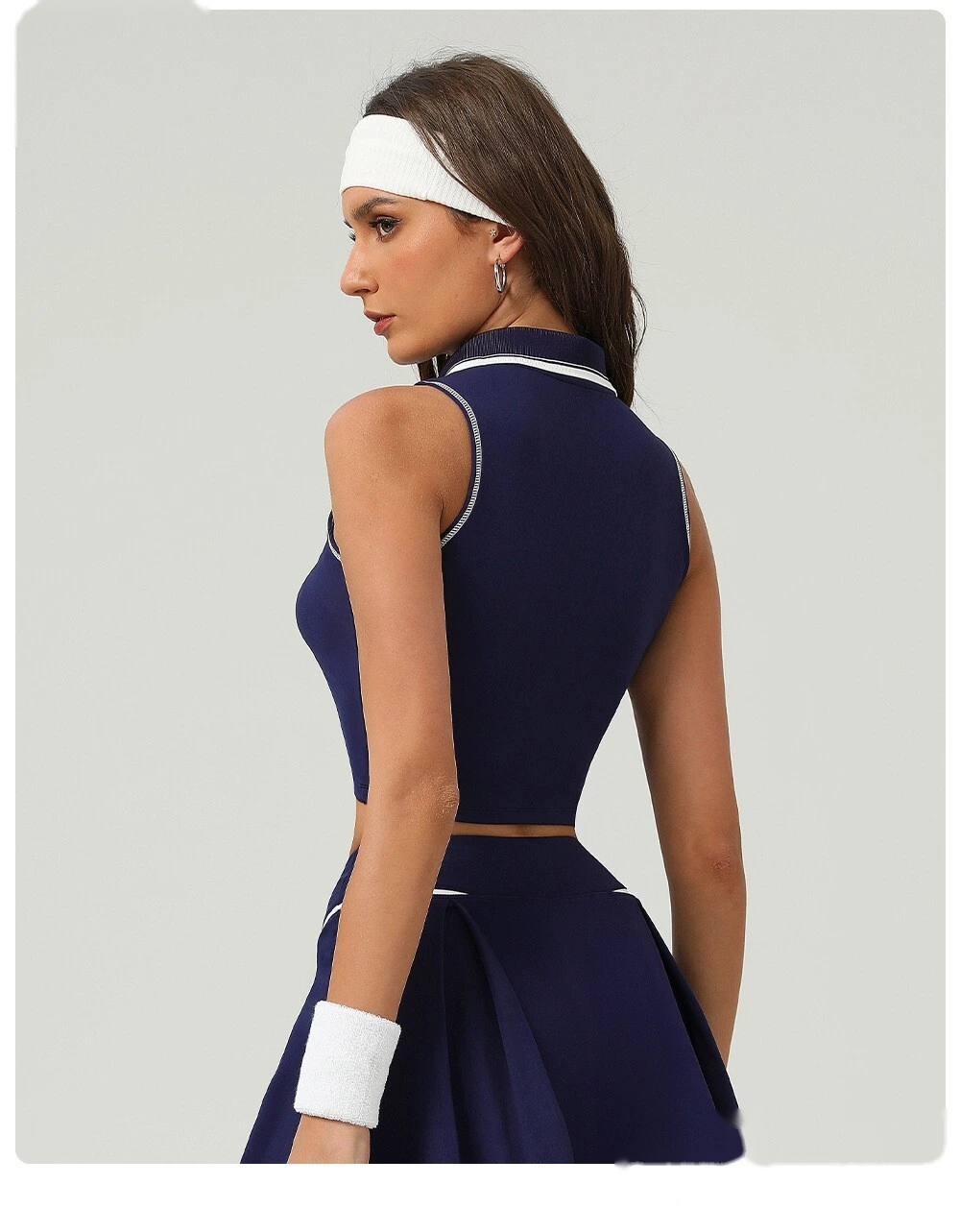 Fashion tennis clothes sports vest sweat-absorbent breathable badminton vest yoga fitness vest female detail