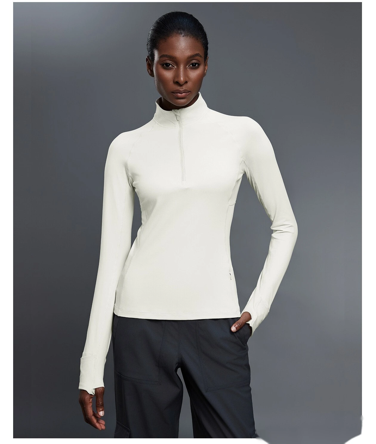 Customize autumn long-sleeved yoga clothes, slim fitness tops and running T-shirts. detail