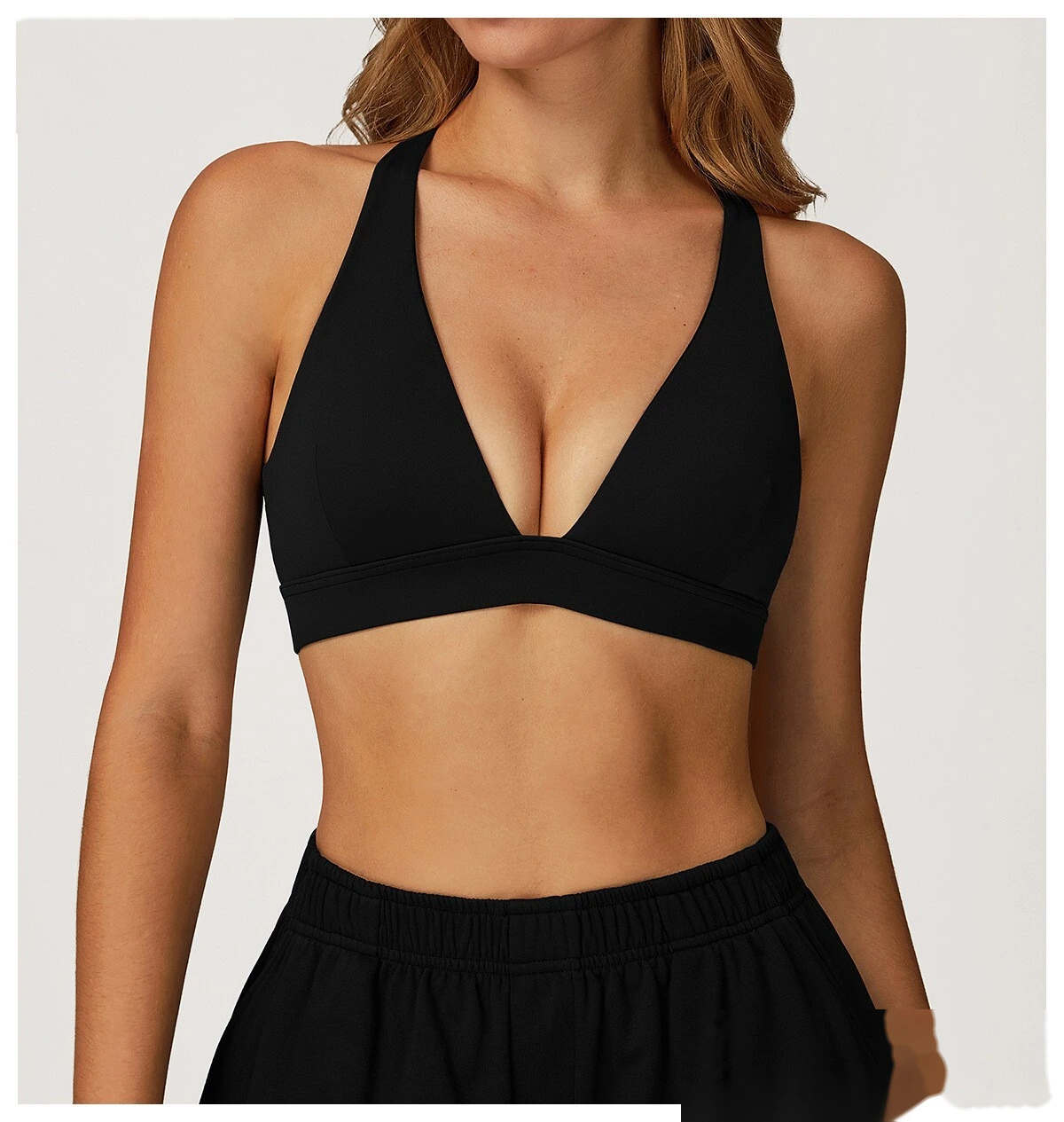 Custom-made yoga bra cross back high sense sports bra women running fitness sports bra detail
