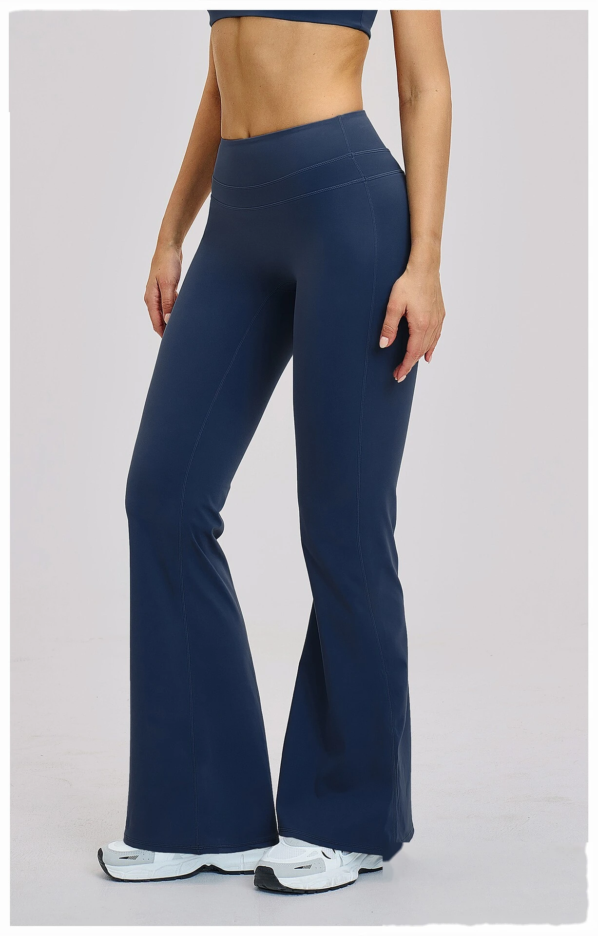 Bulk Custom High Waist Bootcut Yoga Pants - Breathable Butt Lifting Fitness Gym Pants detail