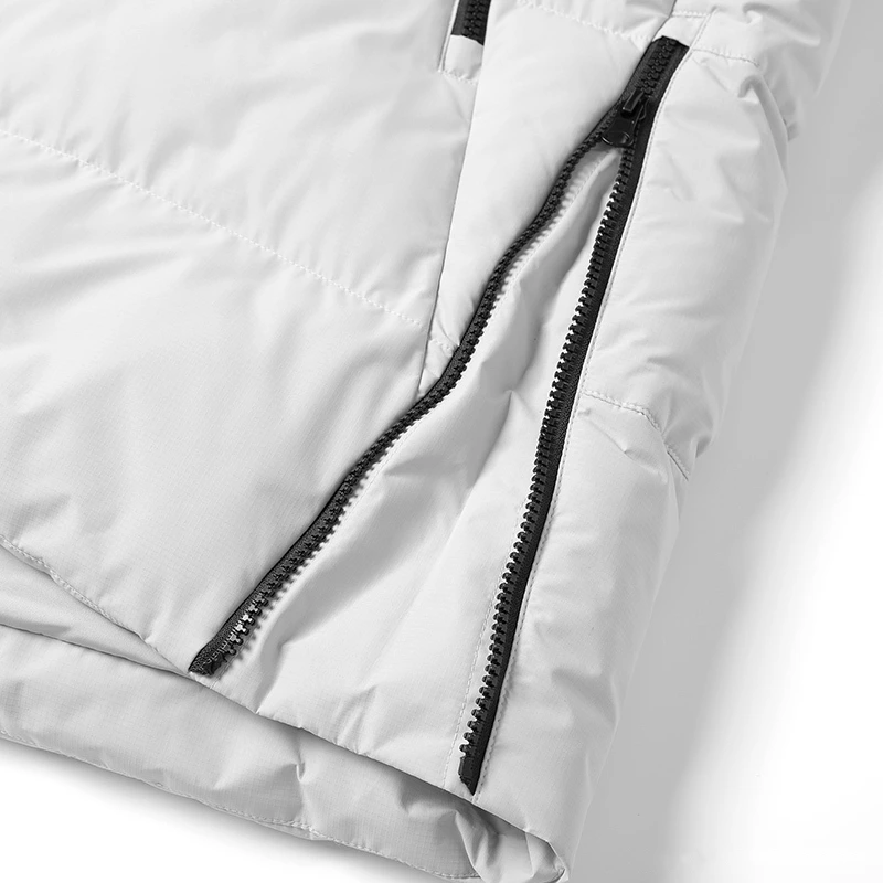 Customize winter men's and women's windproof warm contrast fashion cotton-padded coat. detail