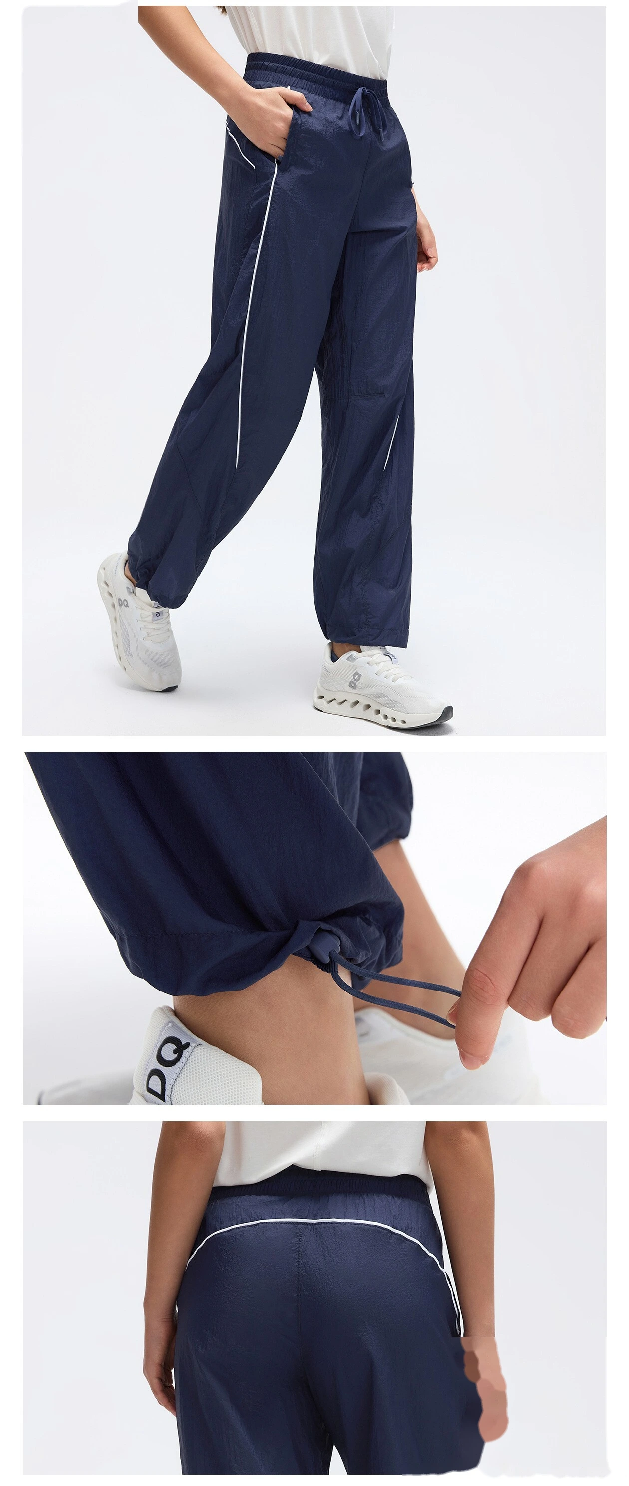 Custom Convertible Sweatpants - Women's Spring-Summer Loose Breathable Casual Sports Pants detail