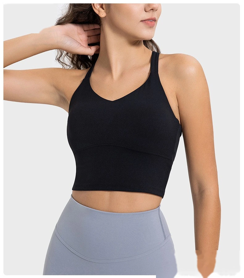 Custom-made sexy suspenders, beautiful suspenders, chest pads, yoga bras, earthquake-proof fitness sports bra detail