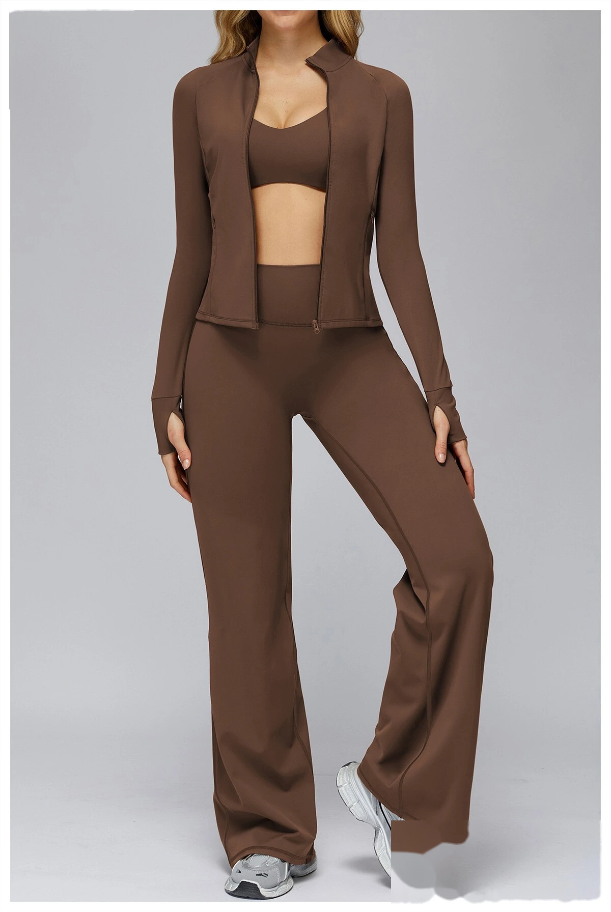 Customized High-Elastic High-Waisted Wide-Leg Casual Sports Yoga Pants - Athletic Fitness Long Pants detail