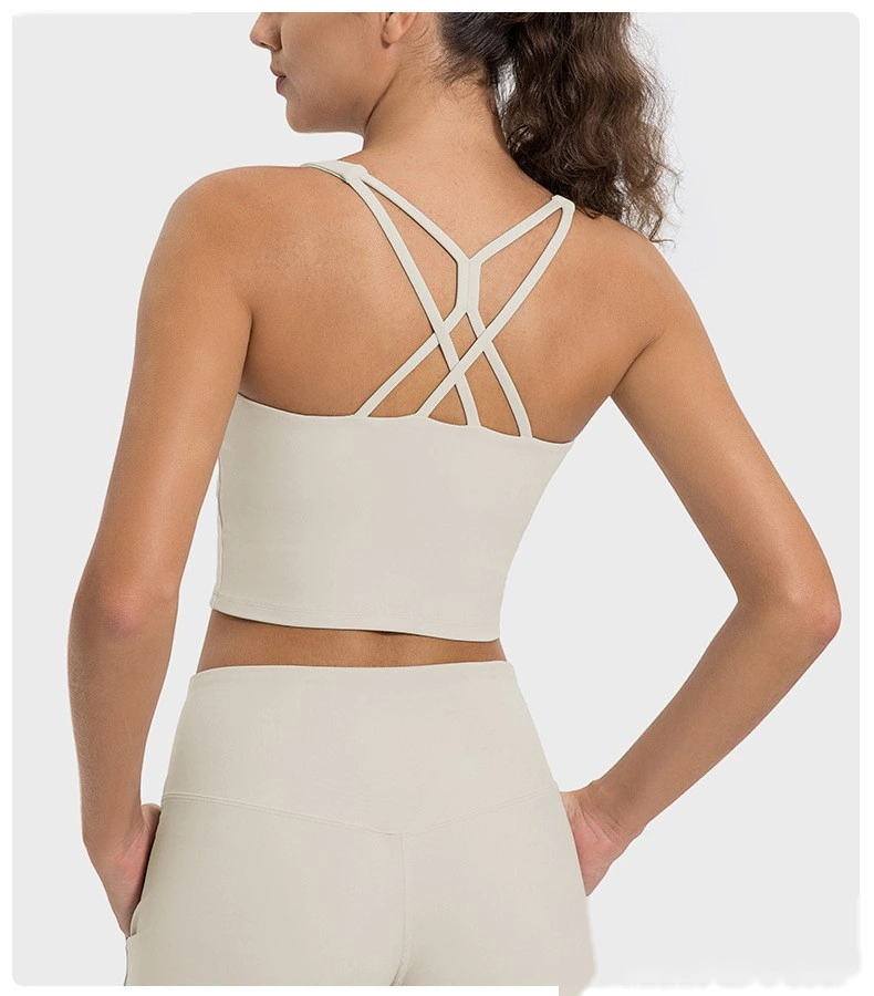 Custom-made sexy suspenders, beautiful suspenders, chest pads, yoga bras, earthquake-proof fitness sports bra detail