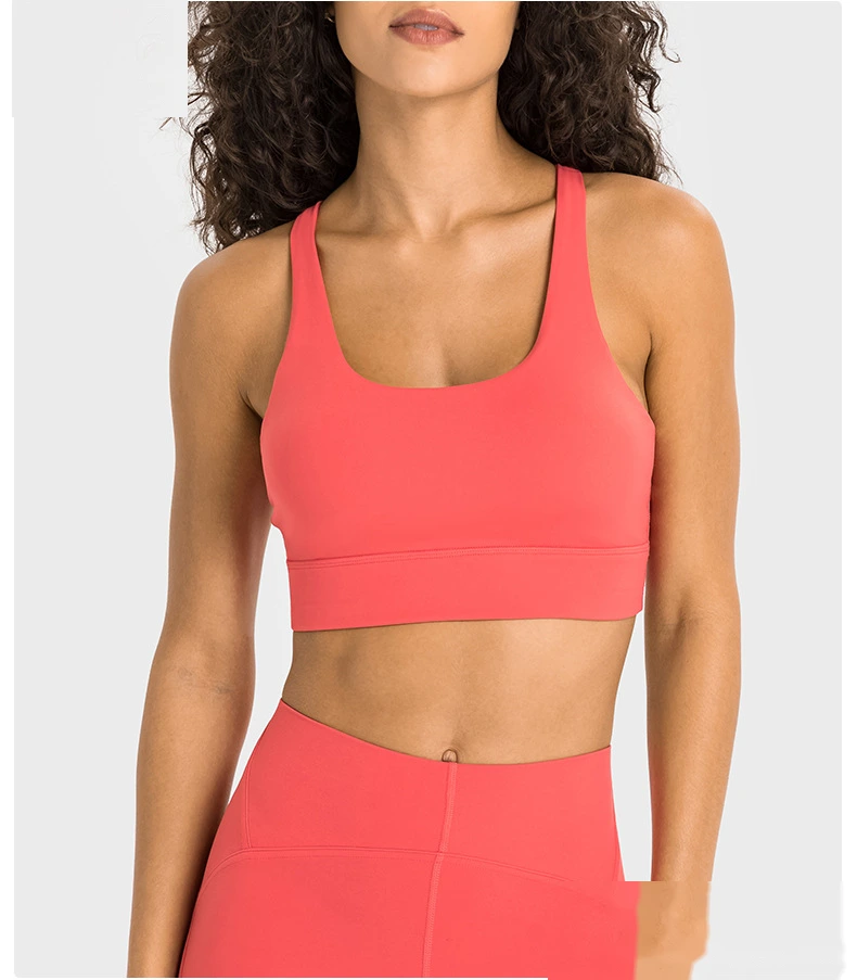 Custom-made V-back sports bra shockproof sports bra female detail