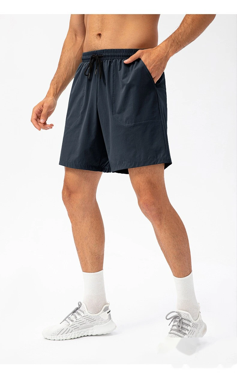 Customized men's summer loose running fitness shorts light and breathable quick-drying leisure sports pants. detail