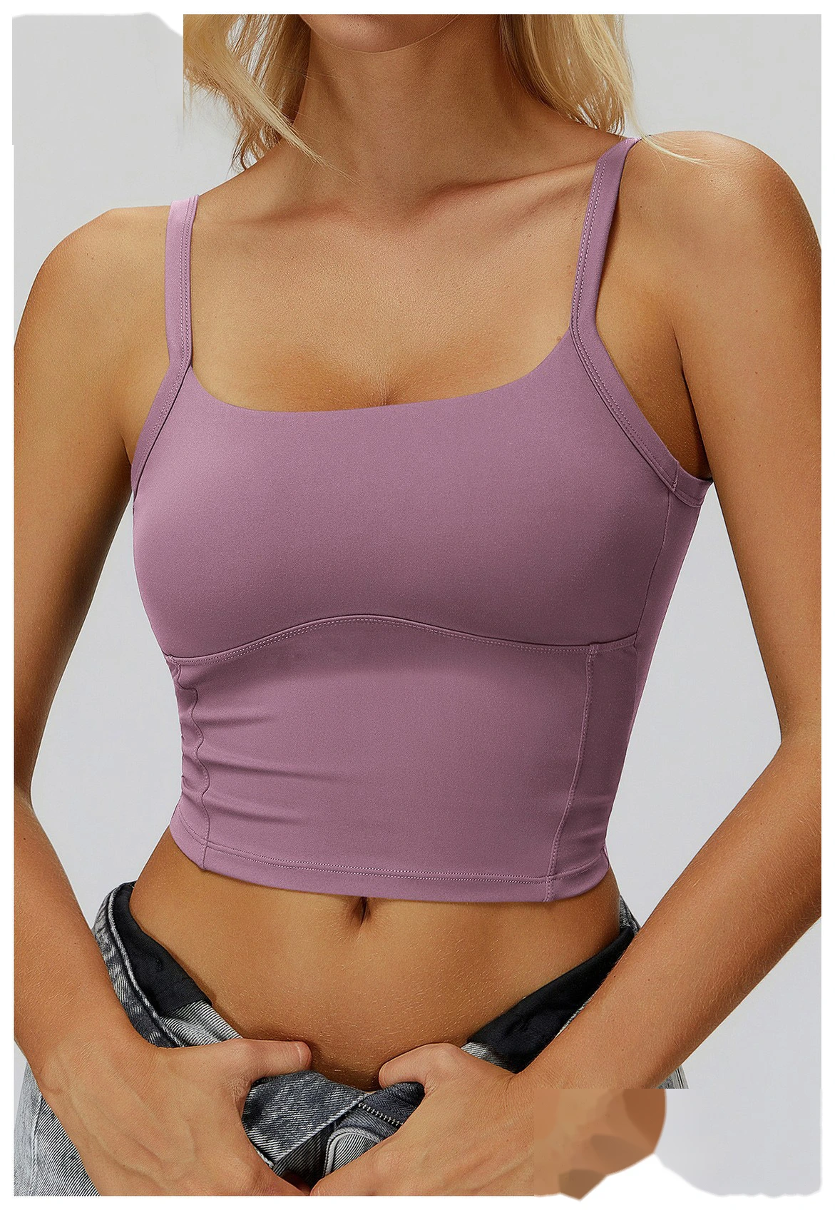 Customizable Yoga Vest for Women | Minimalist Style, Beauty Back Double Straps, Suitable for Sports & Running detail
