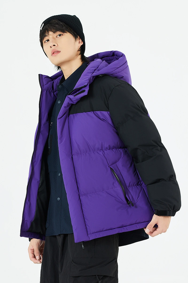 Customized waterproof and warm cotton-padded jacket down jacket for men and women in winter. detail