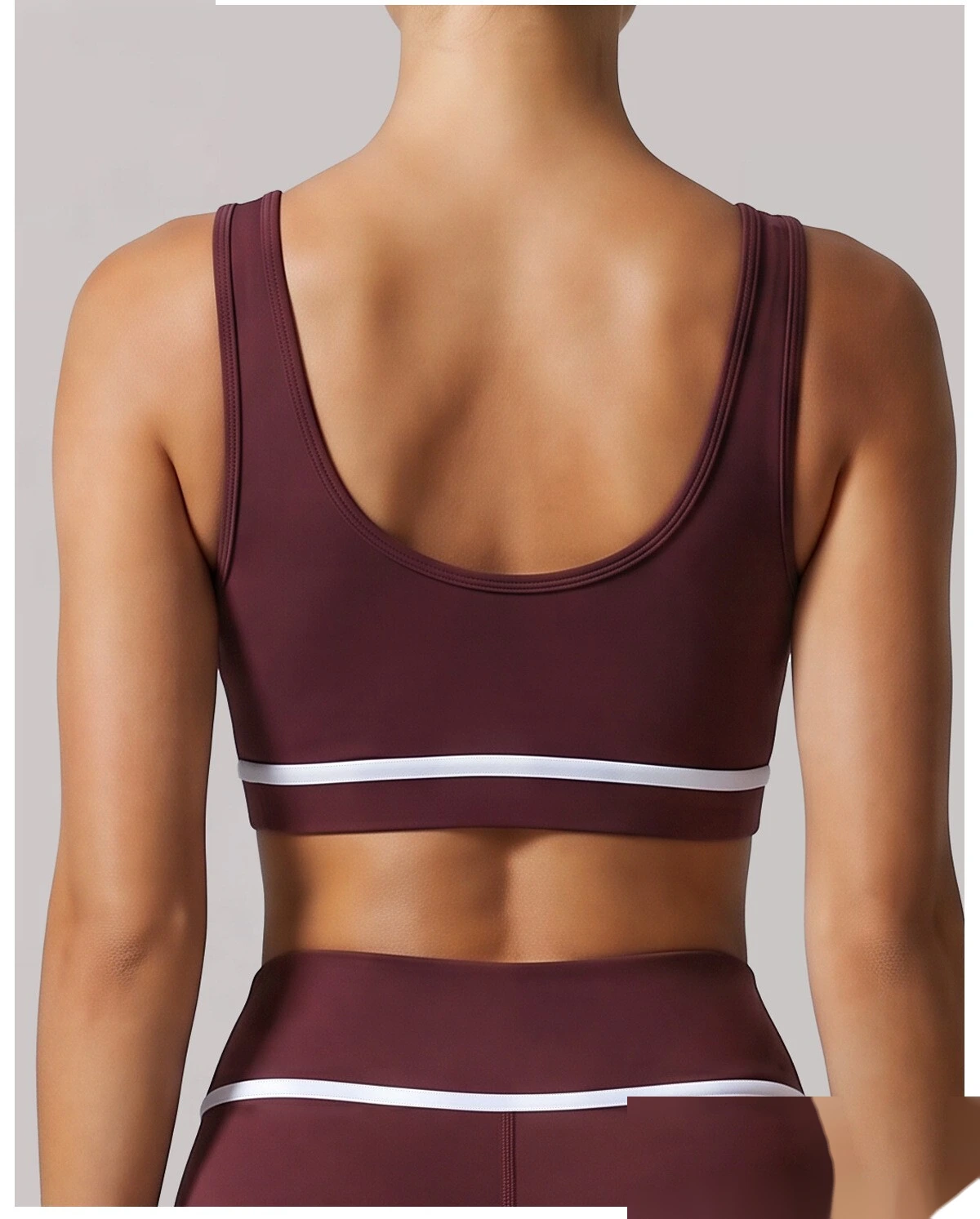 Customized contrast color sports bra women's running high-strength yoga clothing fitness bra vest Manufacturer detail