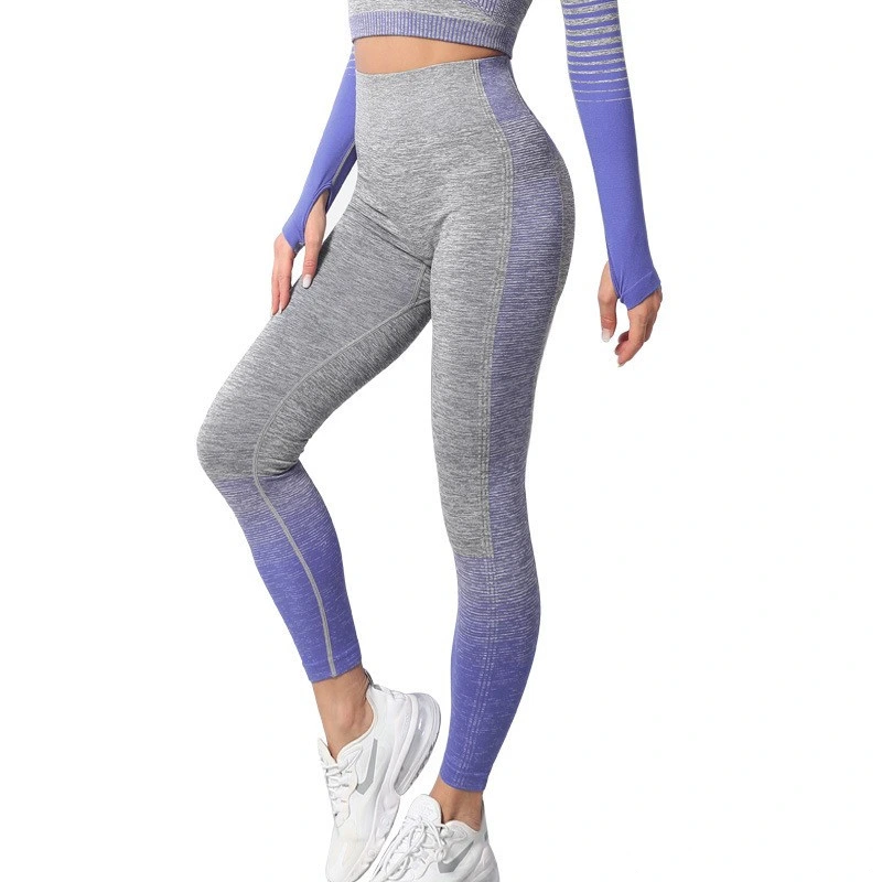 Customized European and American seamless yoga suit female sports bra bra short sleeve shorts long sleeve fitness pants. detail