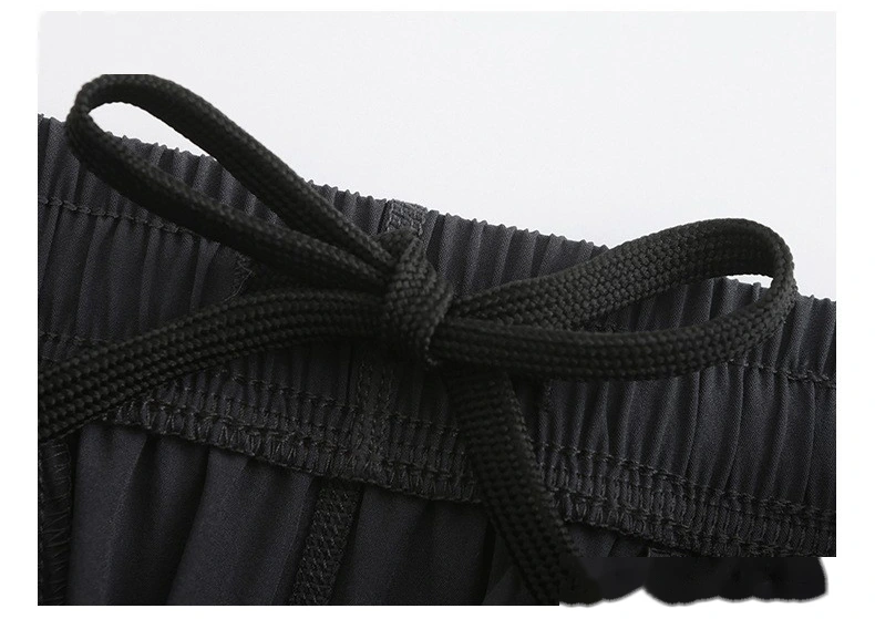Customized nylon woven men's multi-pocket and multi-functional outdoor running quick-drying pants detail