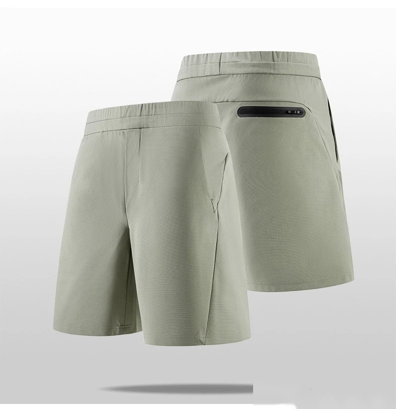 Outdoor ice sports shorts men's quick-drying leisure sports pants five pants running fitness slacks. detail