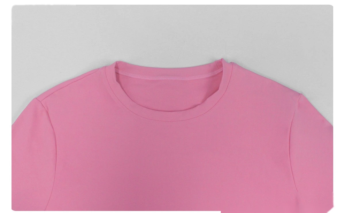 Custom Plus Size Sports Long Sleeve for Women - Euro-American Slim-Fit Yoga Fitness Top, Running Activewear T-Shirt detail