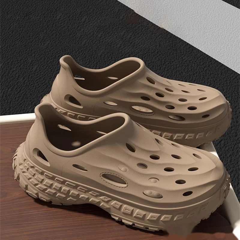 Custom-made hole shoes men's outdoor sports mountaineering non-slip foot platform shoes detail