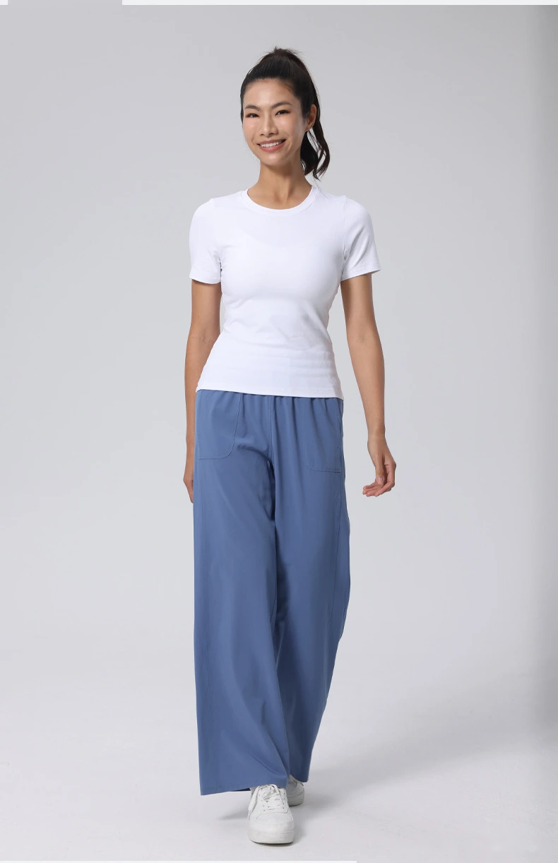 Customize summer ladies' slim and comfortable pants for sports, fitness, running and yoga. detail