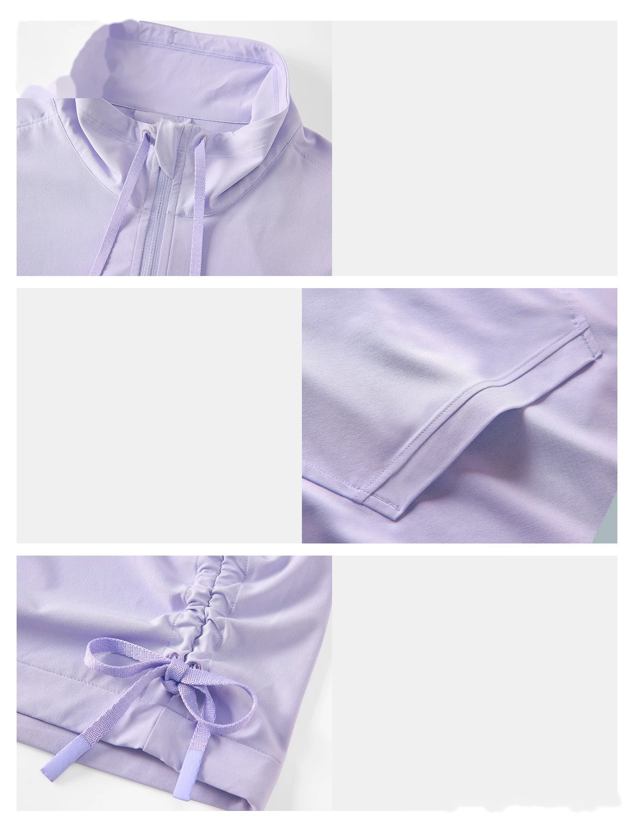 Custom Loose Casual Stand-Collar Jacket - Women's Versatile Outdoor Sports Fitness Activewear detail