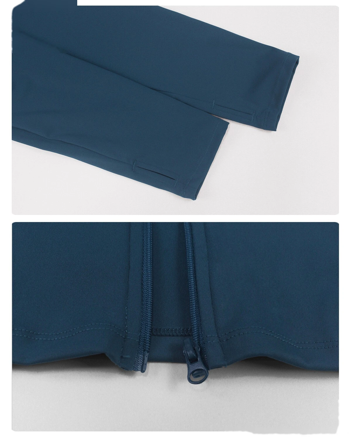Custom Plus Size Slim Yoga Suit - Winter Outdoor Running Workout Jacket & Activewear Set detail