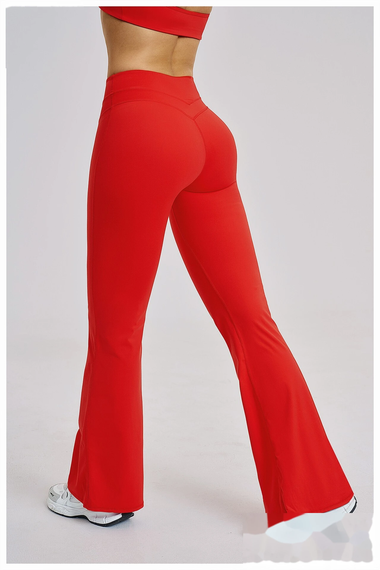 Bulk Custom High Waist Bootcut Yoga Pants - Breathable Butt Lifting Fitness Gym Pants detail