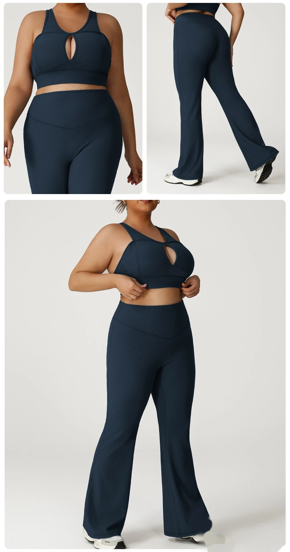 Customized plus size sports bra yoga bra gathers sexy beauty back running fitness vest women. detail