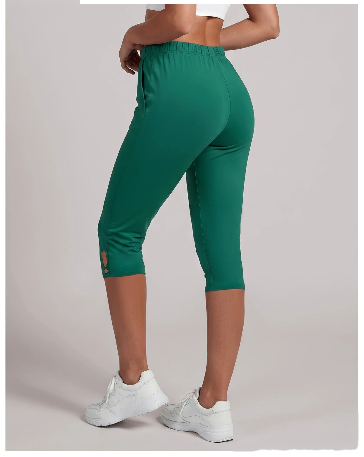 Women 7/8 Length High Rise Fitness Leggings, Compression Slimming Outdoor Sports Yoga Pants Custom Available detail