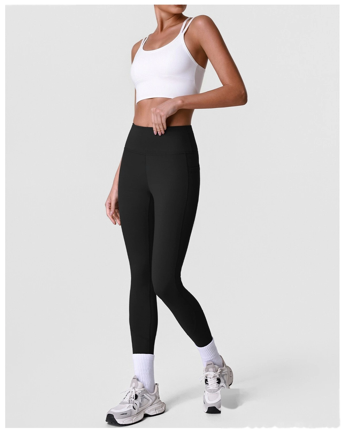 Women’s Camisole Tank Top & High Waist Leggings Set Quick Dry Butt Lifting Slim Fit Yoga Gym Fitness Workout Suit detail