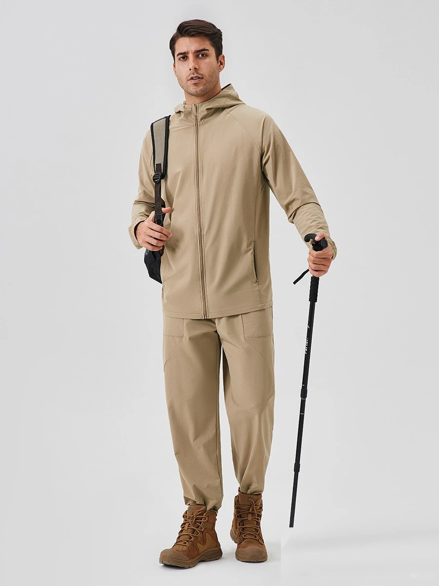 Customized men's outdoor breathable quick-drying loose leisure sports pants hiking hiking pants From China detail