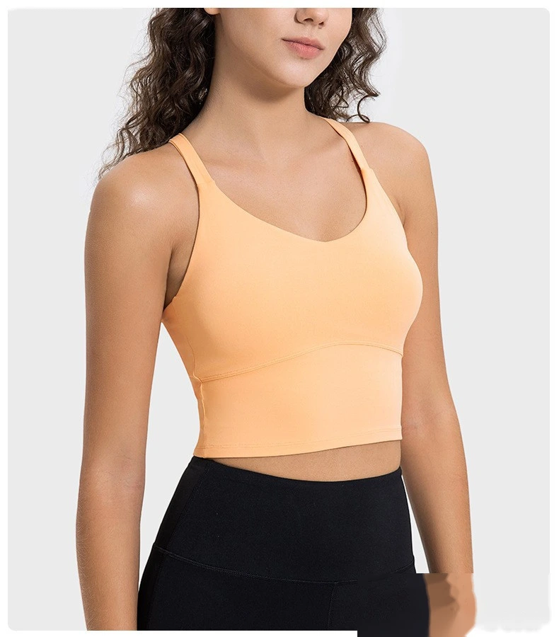 Custom-made sexy suspenders, beautiful suspenders, chest pads, yoga bras, earthquake-proof fitness sports bra detail